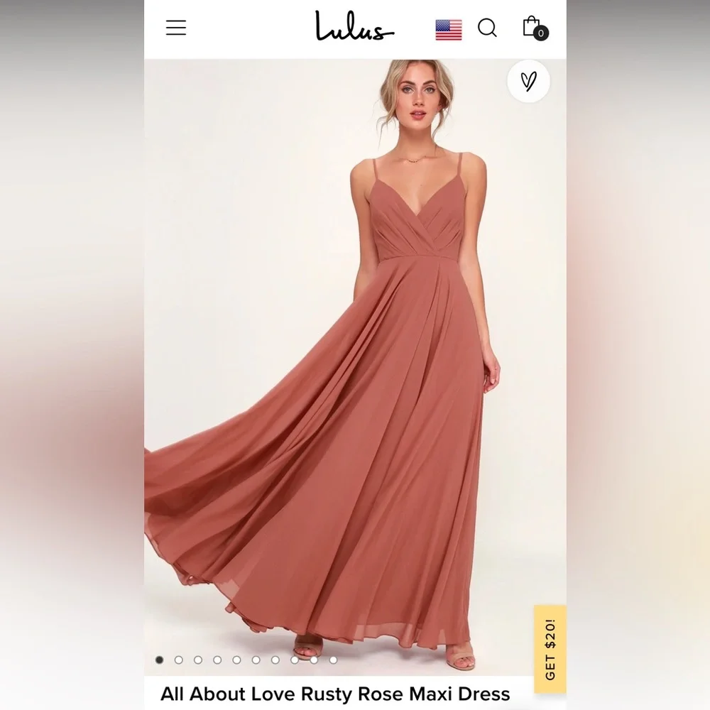 Lulus All About Love Rusty Rose Maxi Dress - Picture 7 of 13